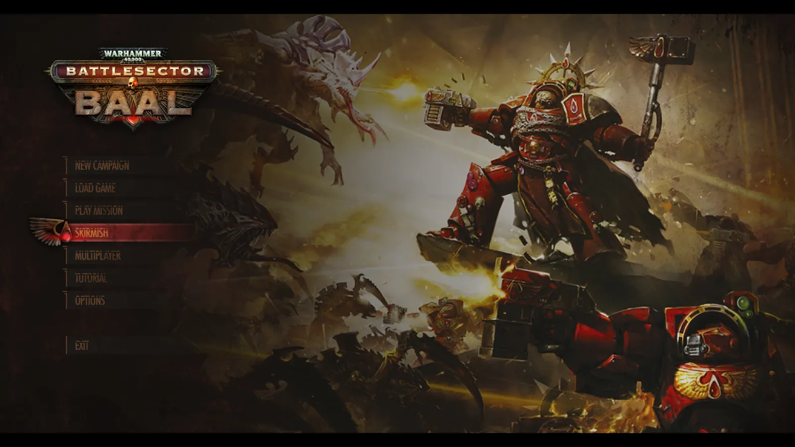 Battlesector Baal main menu interface artwork by Elroy